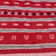 Tapis kilim rouge fait main berbère traditionnel en pure laine  200×110cm