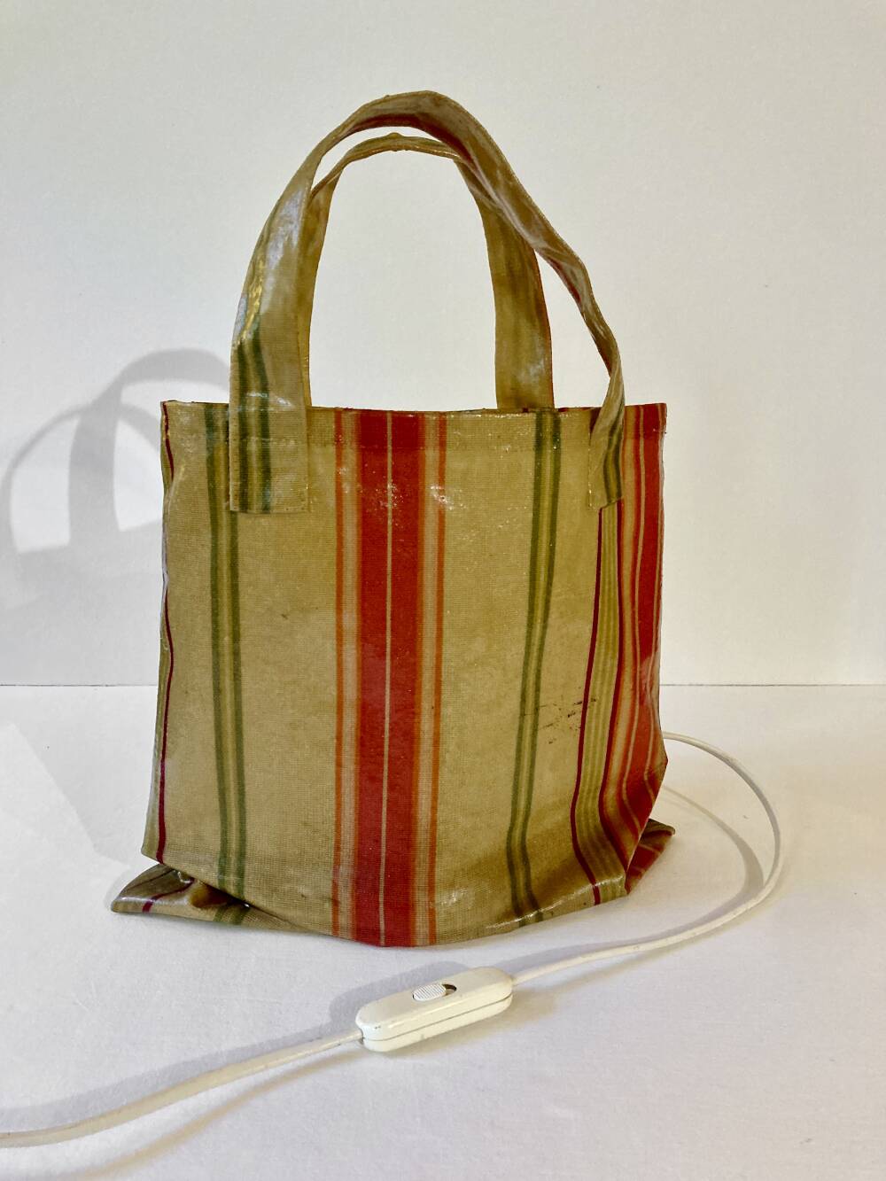 Vintage 1980s Atelias France bag lamp – Lionel Le Scornec style