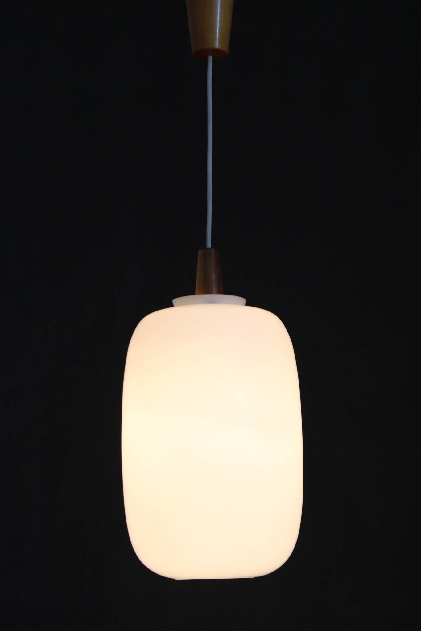1970s uluv glass pendant, czechoslovakia