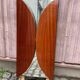 Coiffeuse scandinave en bois des années 50 avec miroir triptyque