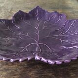 Empty pocket or purple table ceramic leaf plate
