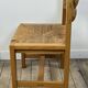 Set of 6 solid elm chairs by maison regain 1970.