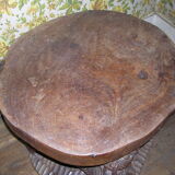 Table sculptée en bois de fer africaine
