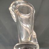 Crystal vase of torsadee shaped valves