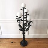 Lampadaire floral vintage design 1970