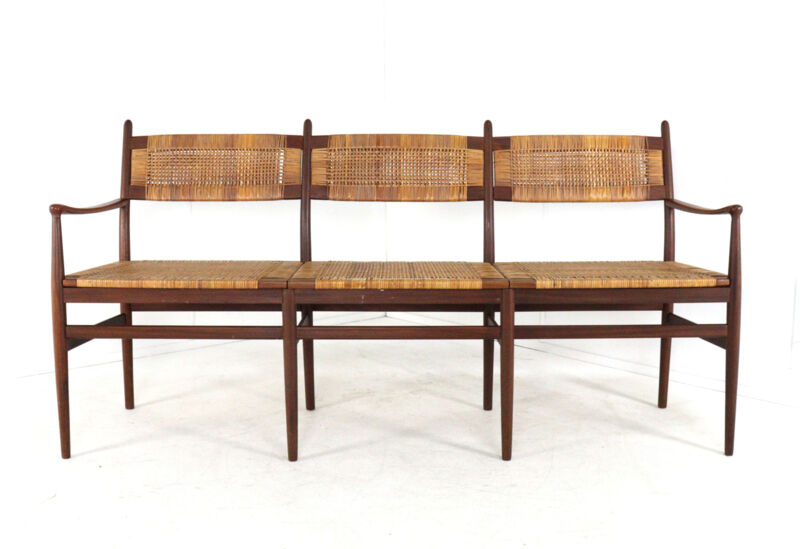 Dining room set 'Bologna' - 3 seater sofa - 3 chairs - mid century modern