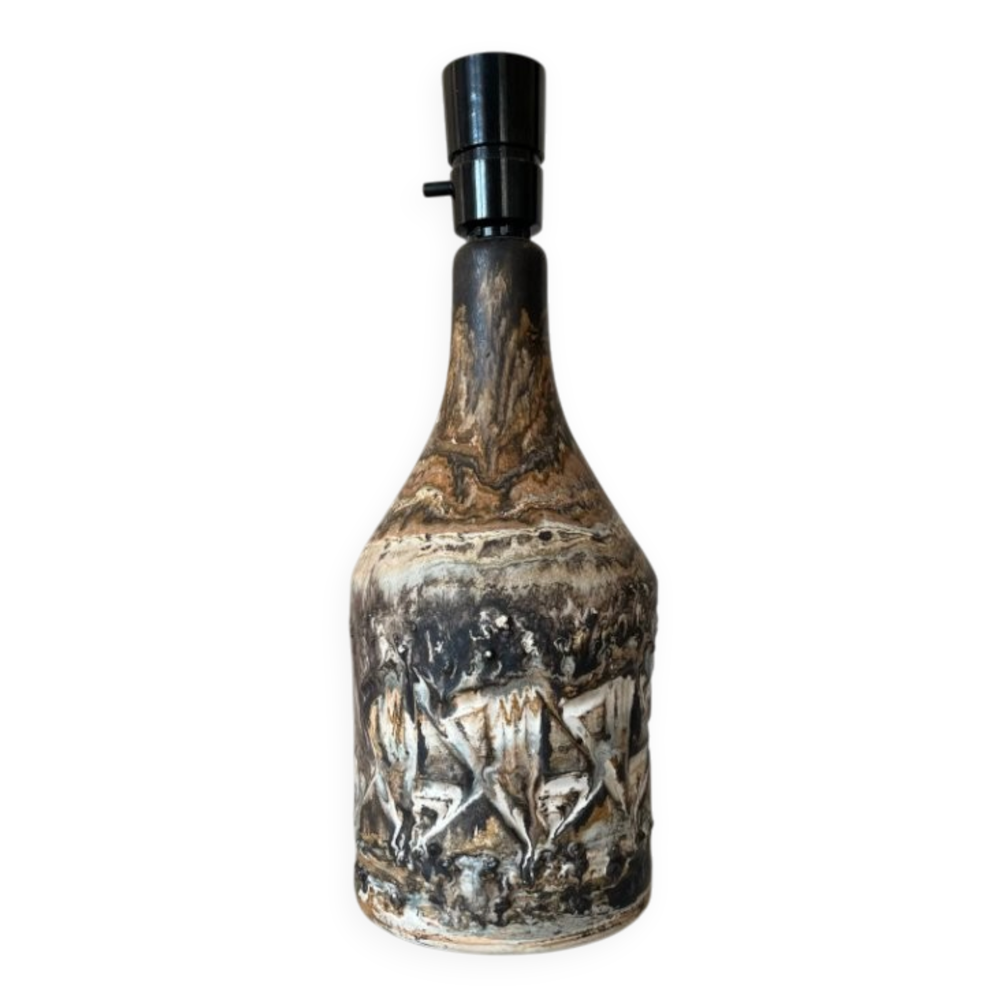 Vintage Danish stoneware table lamp by Birte Vedel Howards, 1960s