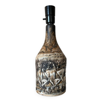 Lampe de table en grès danois vintage par Birte Vedel Howards, années 1960.