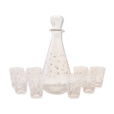 Liquor service 8 glasses 60s