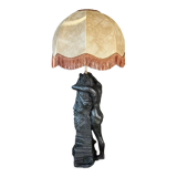 Lamp "woman" signed MJ Bourron