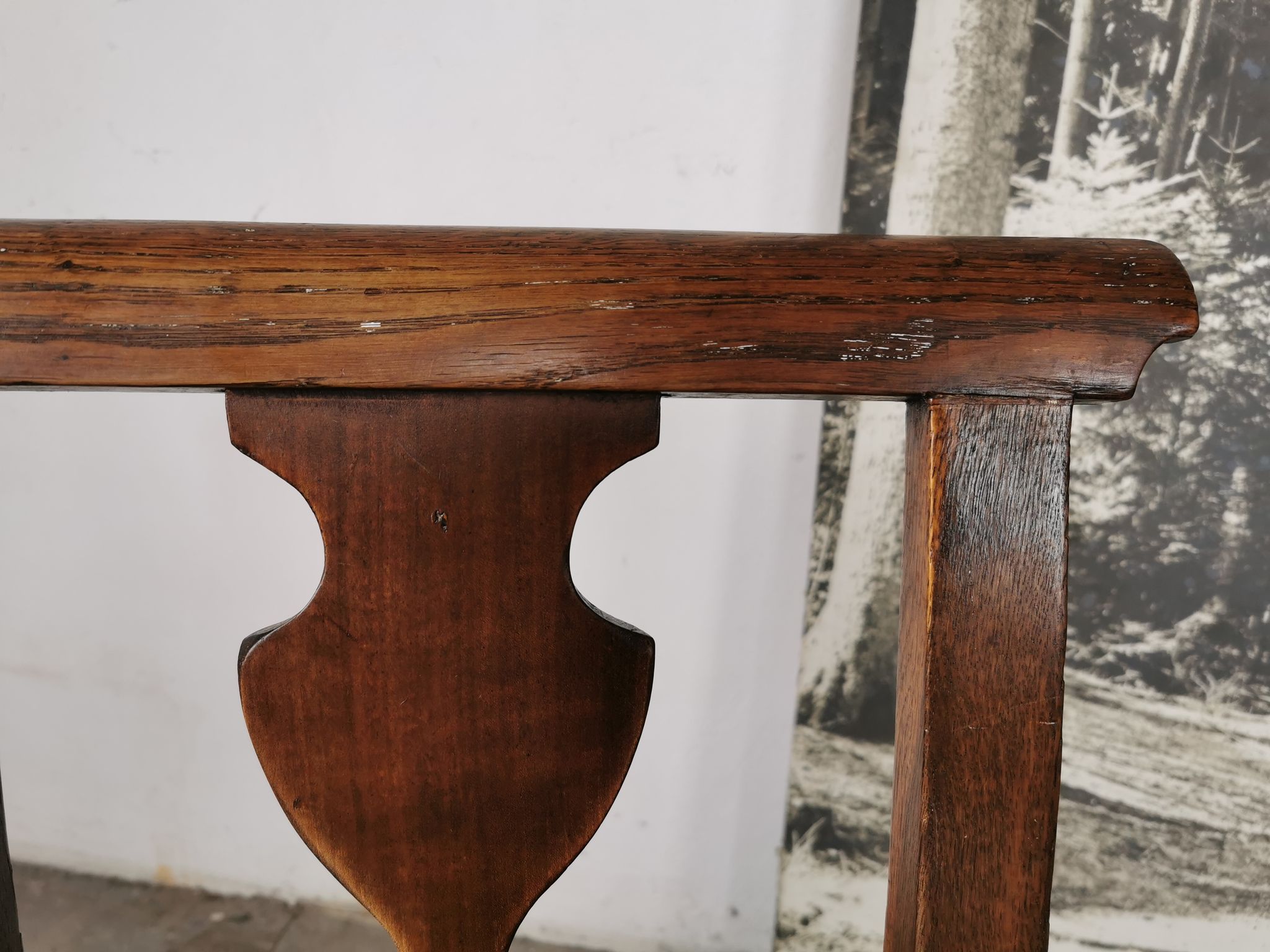 Paire de chaises en chêne brut