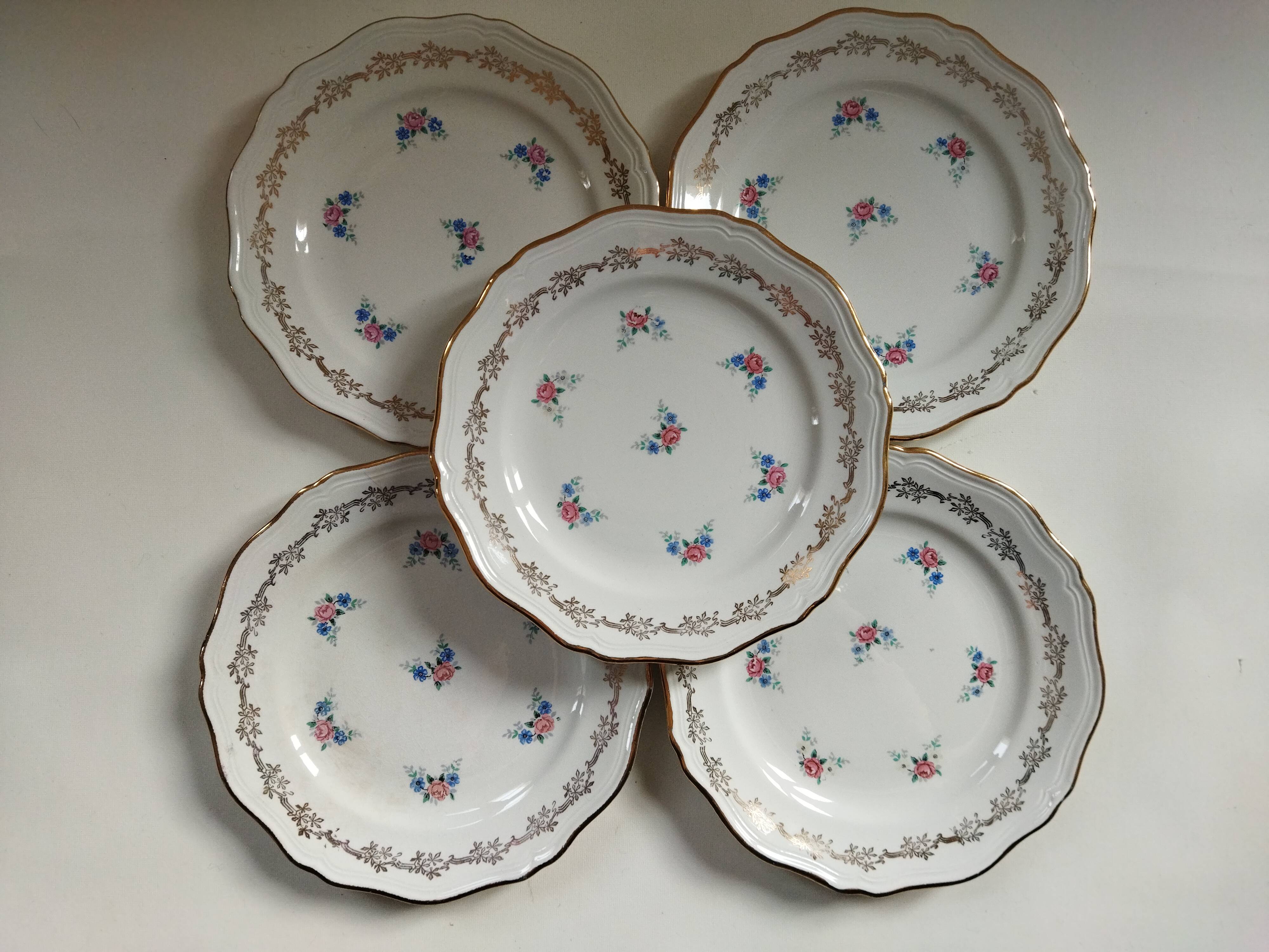 5 dessert plates L'Amandinoise