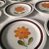 Vintage flower pattern tableware set