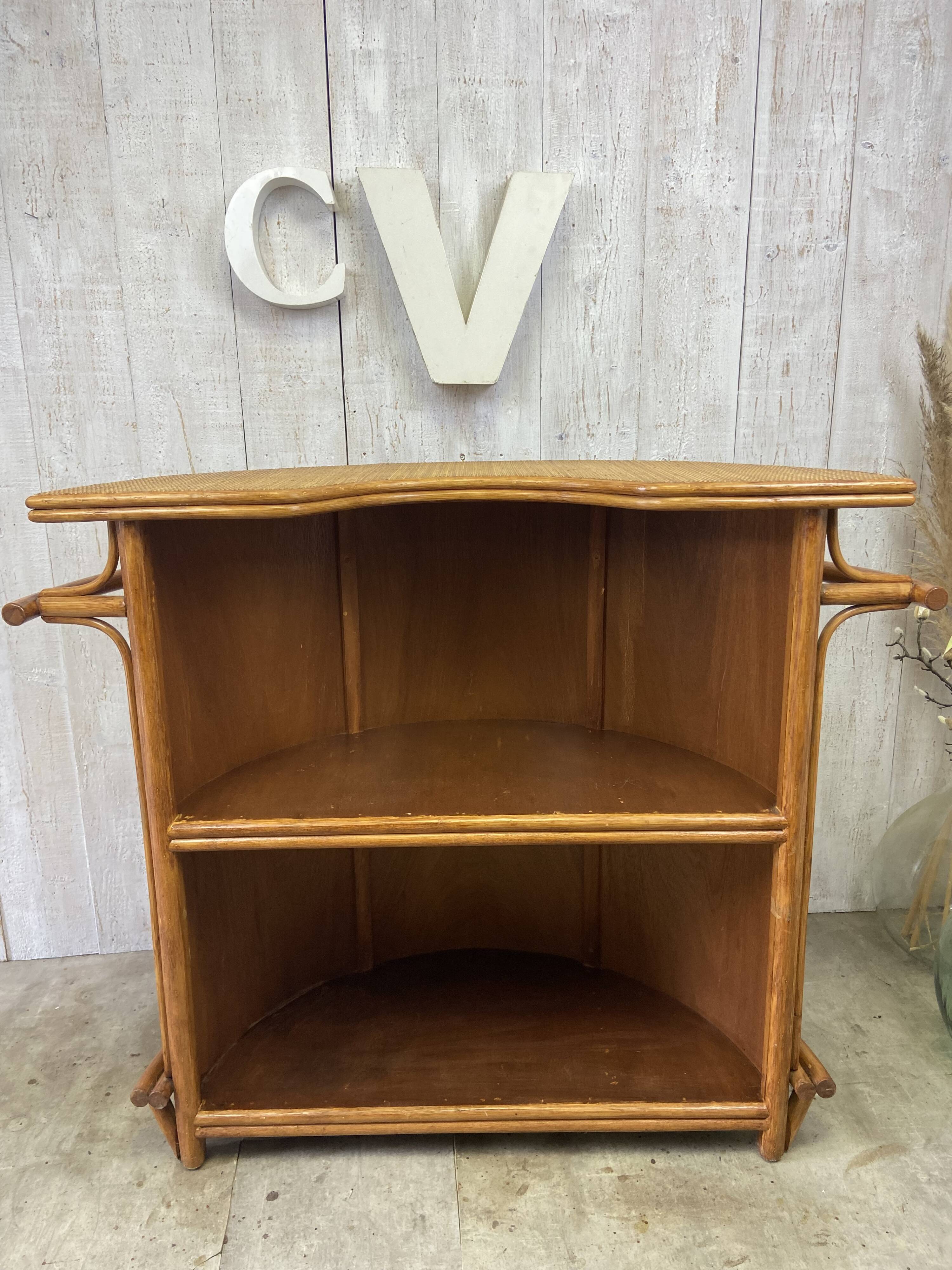 Vintage rattan bar