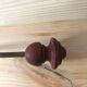 Vintage patère in red wood and metal bistro style
