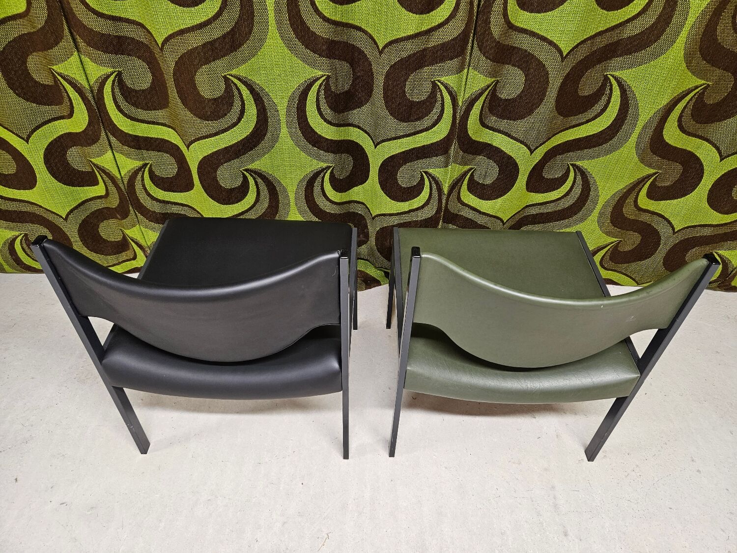 Pair of vintage Lübke 206 armchairs