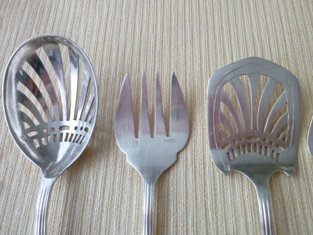 Candy service, silver metal mignardises Ercuis