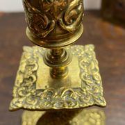 Bronze fish candlestick, late 19th century