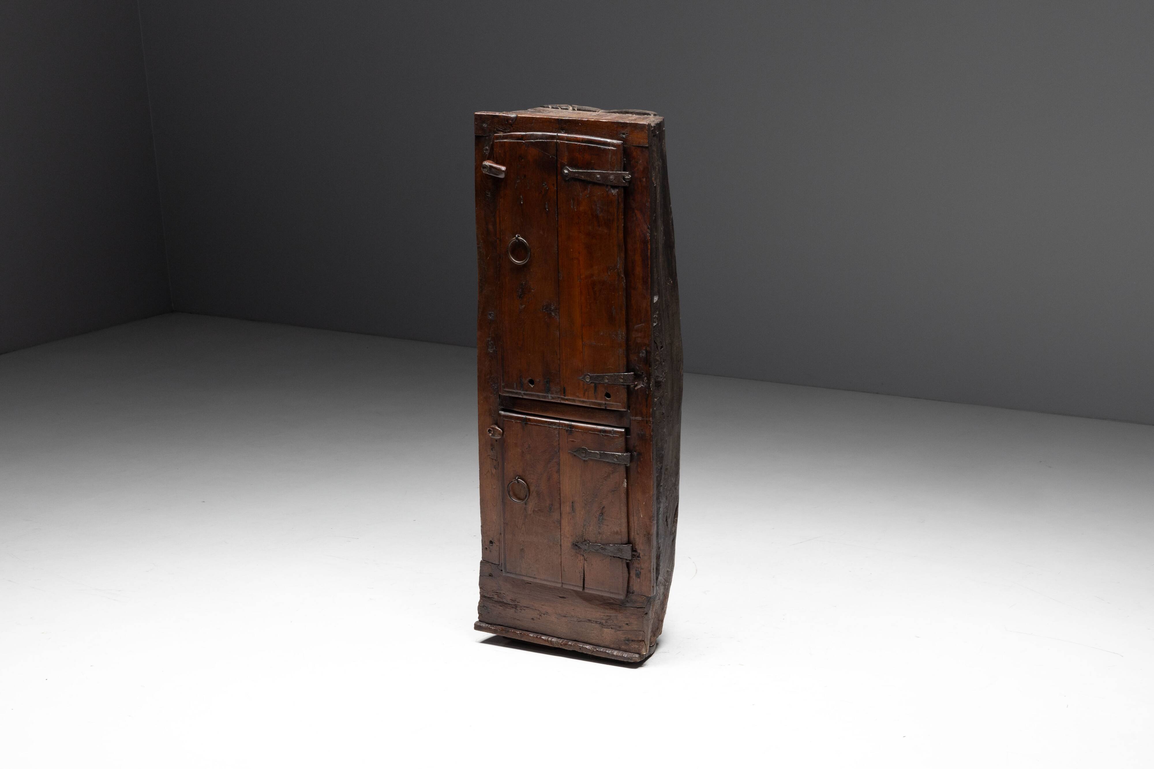 Antique Vernacular Cabinet, France, 19th Century