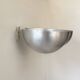 Pair of vintage XL wall lights, brushed metal, Italy, 1970