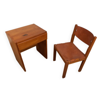 Ensemble  bureau et sa chaise Maison Regain
