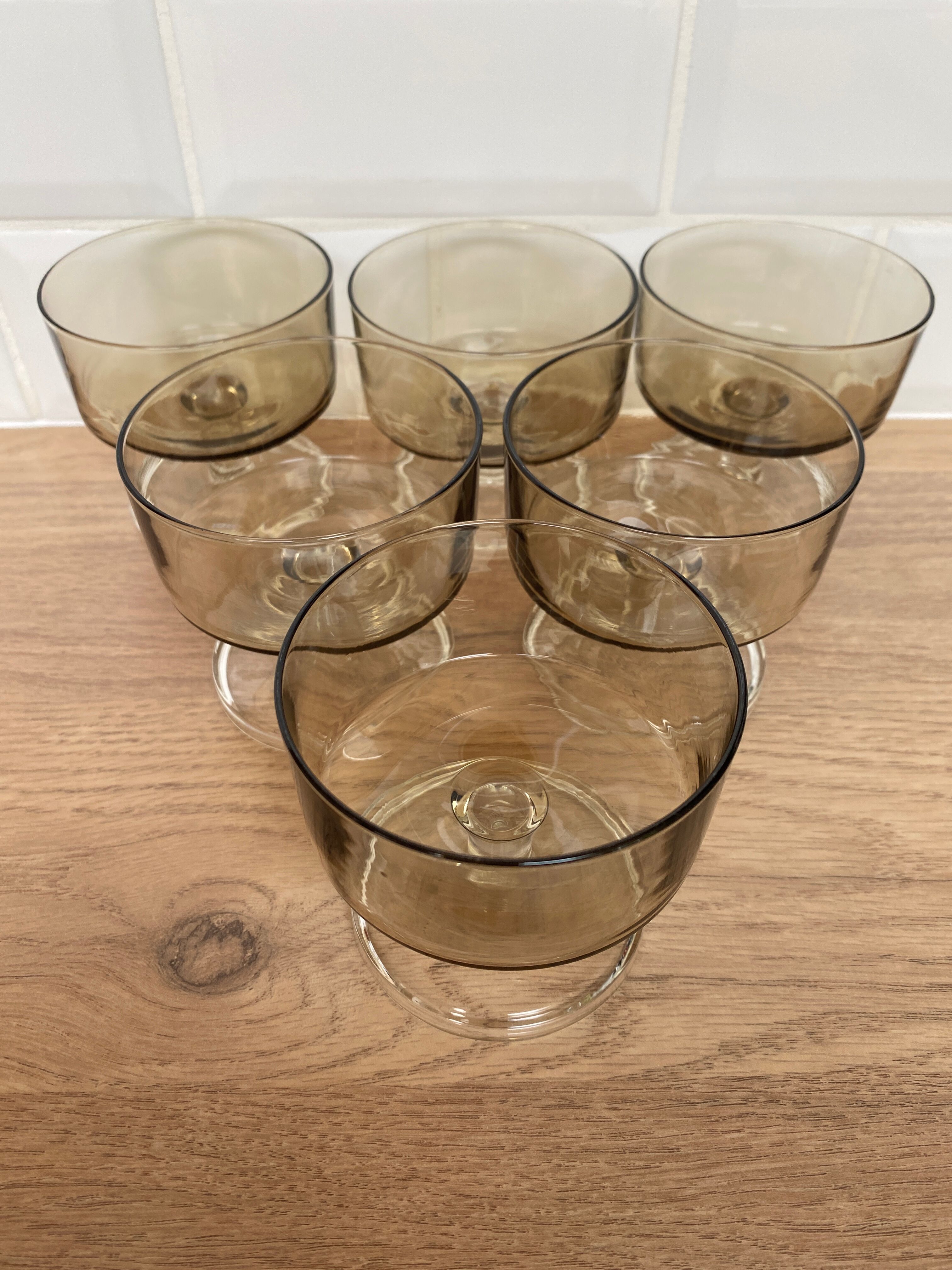 Set of 6 Luminarc champagne glasses
