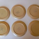 12 assiettes à dessert Sarreguemines "Chaumière"
