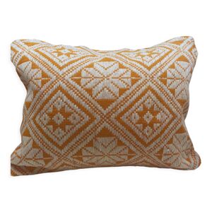 Coussin ethnique orange