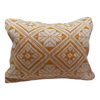 Orange ethnic cushion