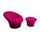 Mushroom swivel armchair with footrest by Pierre Paulin, Artifort Edition