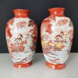 Pair of japanese porcelain vases