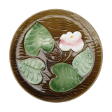 Round flat barbotine sarreguemines