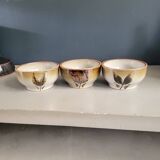 Trio of vintage stoneware bowls