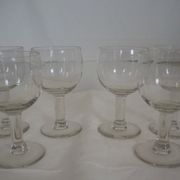 6 old balloon glasses – Bistrot style – XXth century