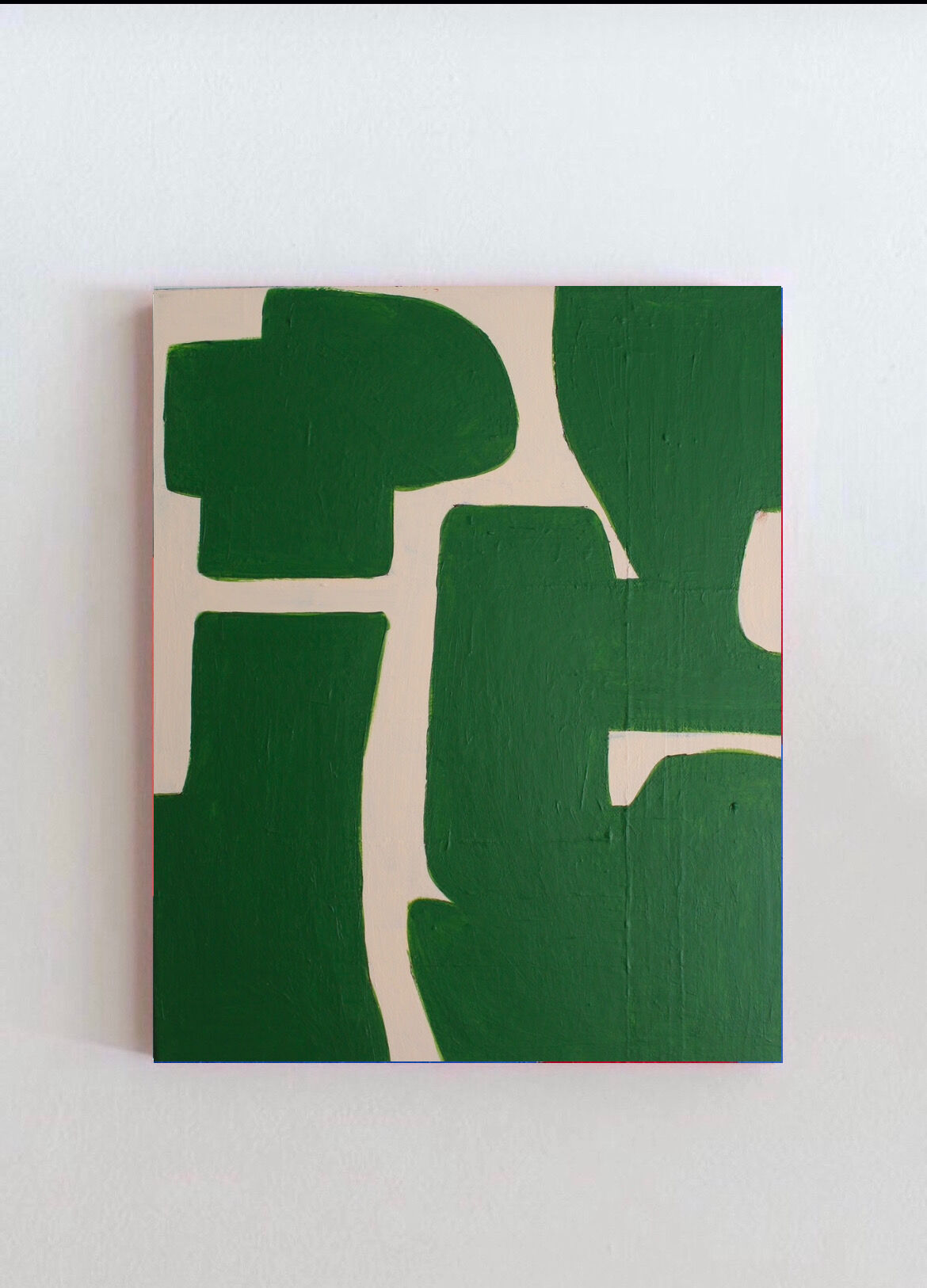 Art abstrait organique vert