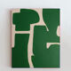 Art abstrait organique vert