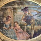 Wooden trumeau and gilded stucco - 175x105cm