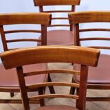 Set of 4 TON bistro chairs