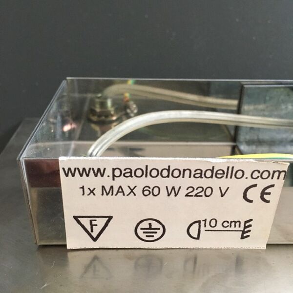 Applique inox design italien