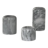 Pair of marble candlesticks