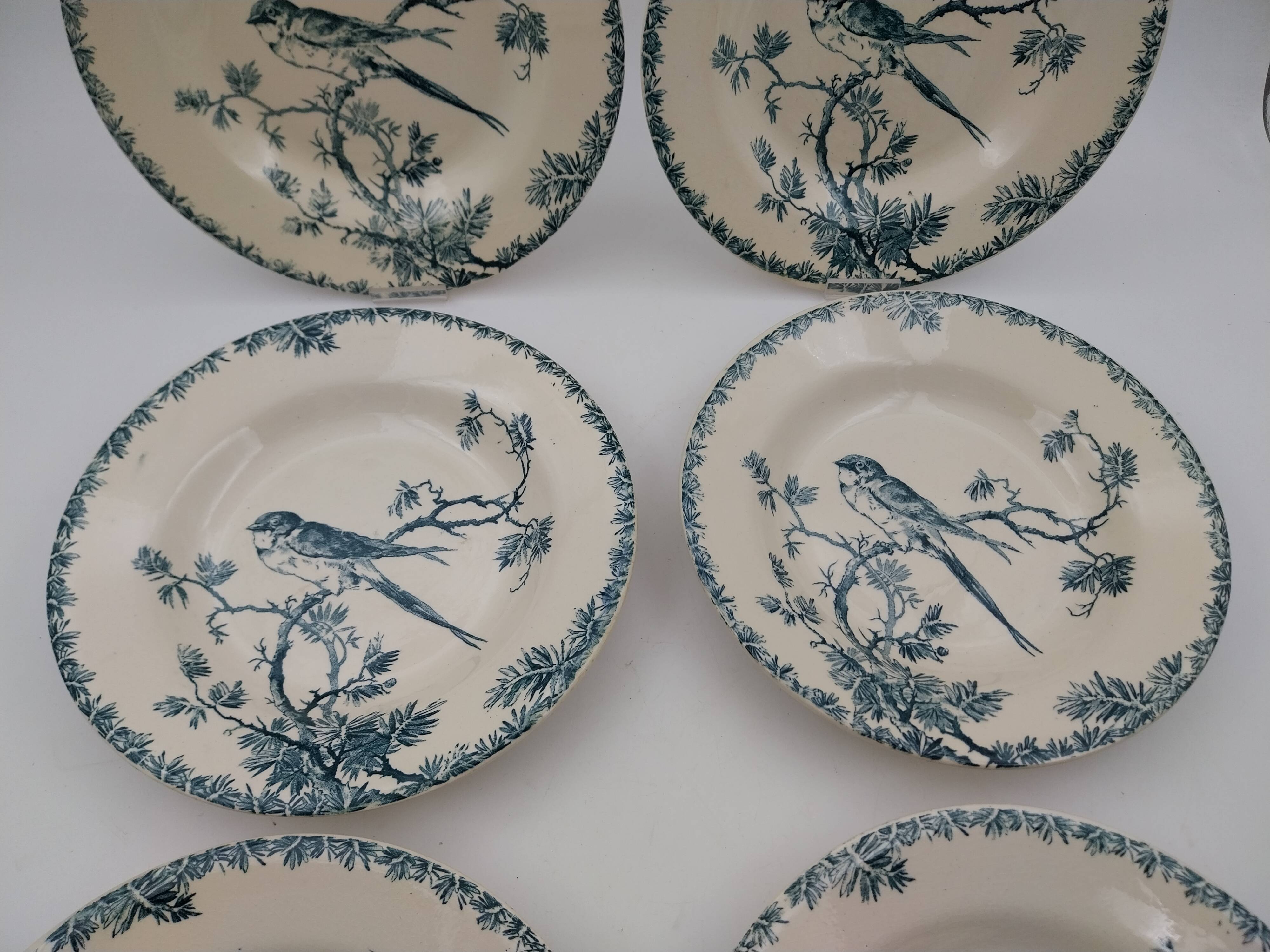 10 Gien deep plates, Provencal model