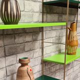 Floor string style tomado 1960 metal 4 tablets 3 uprights. Amount or small traces of oxidation