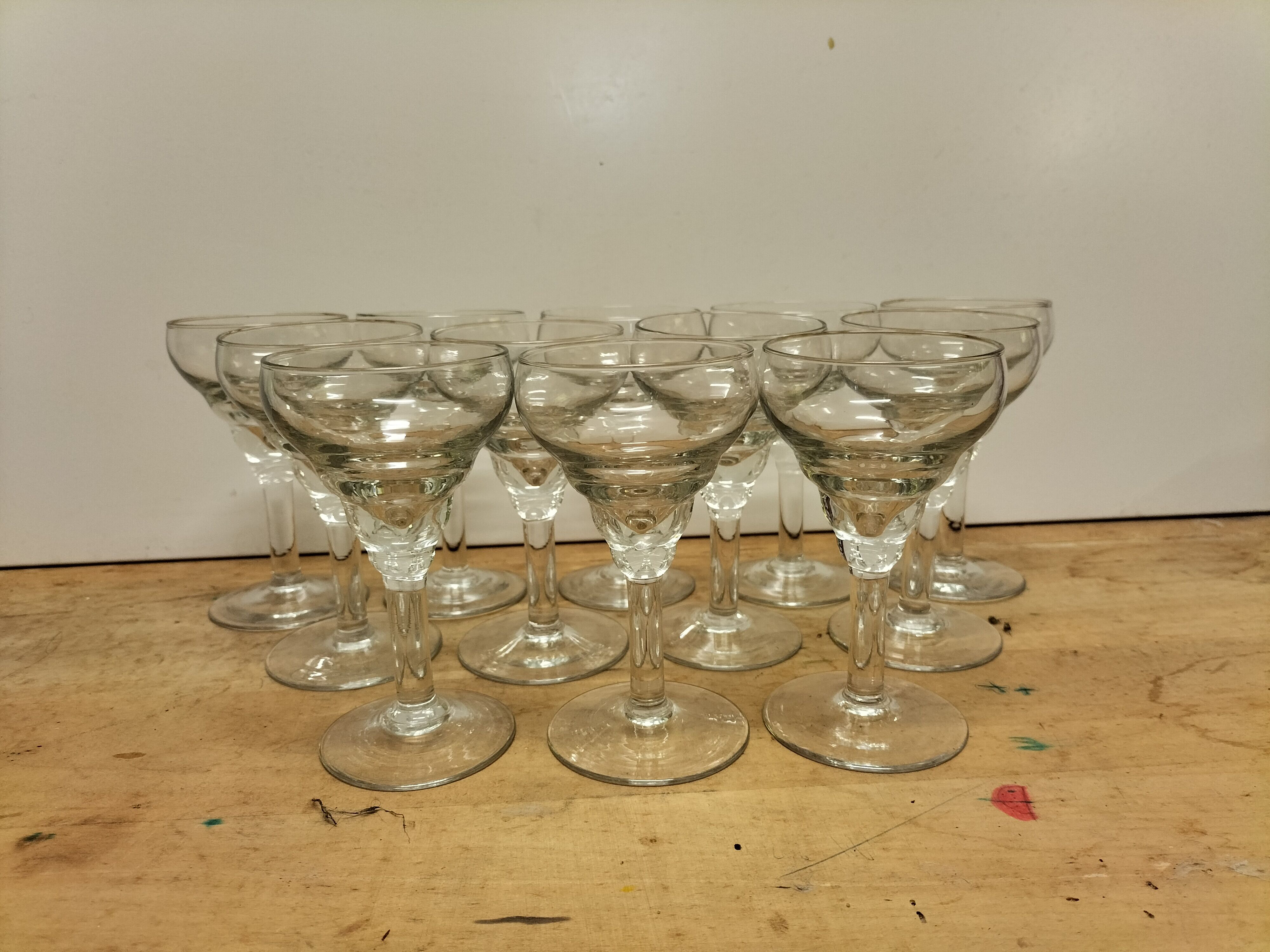 12 verres bistrot vintage