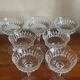 7 crystal champagne coupes from Arques