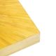 Coffee table in straw marquetry and brass. Contemporary.