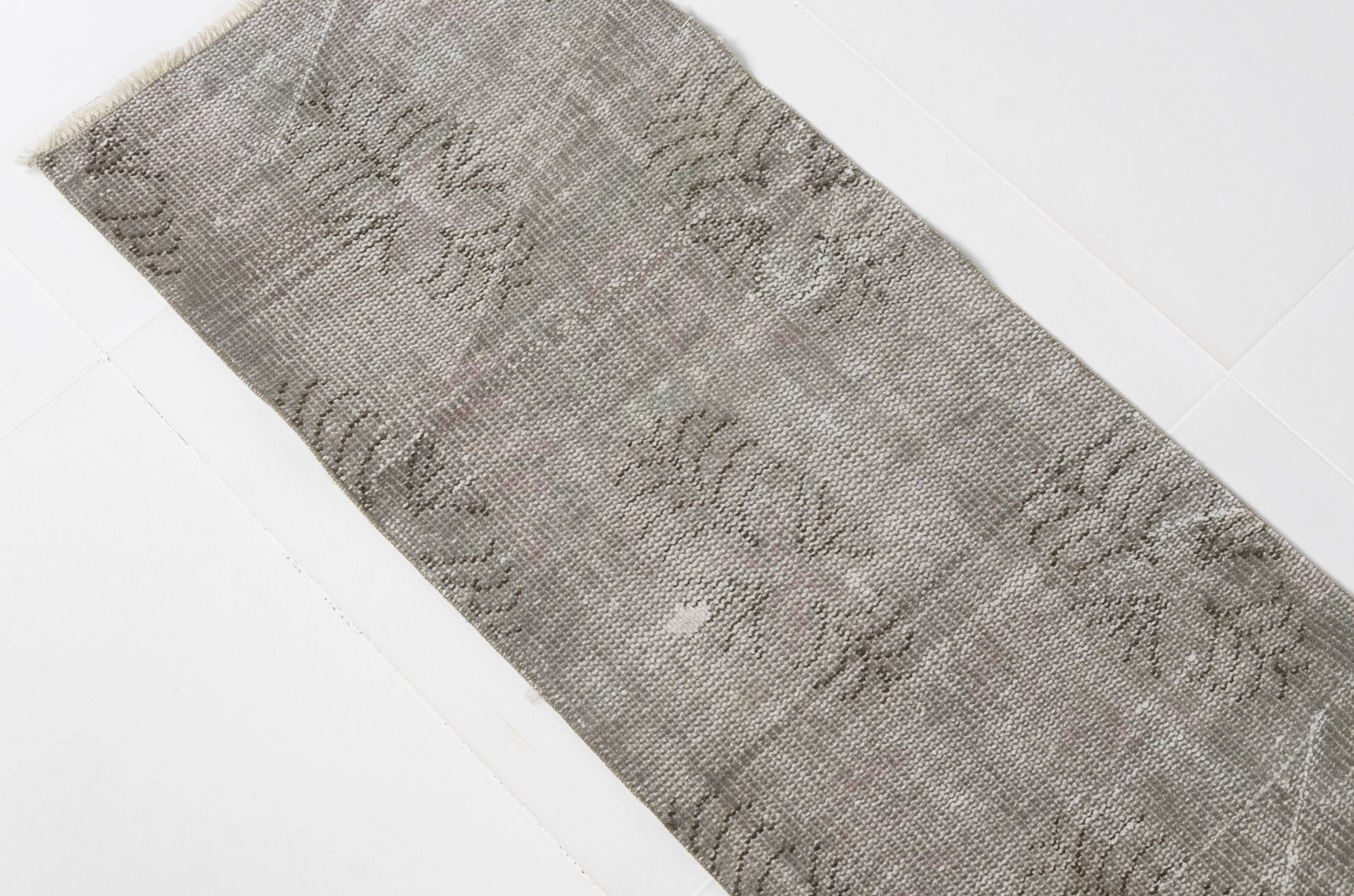 Grey Vintage Oushak Runner