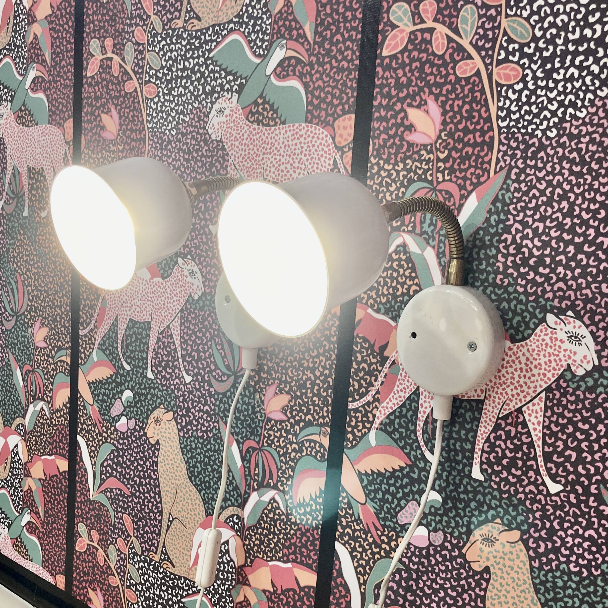 PAIR OF MODULAR WALL LIGHTS DESIGN 1960.