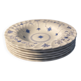 Set of 6 soup plates – Churchill – Blue Onion pattern