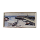 Mid-Century Modern Swedish "Boats at the Jetty" Vintage Coastal Landscape Oil Painting, Framed