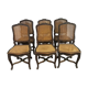 Suite of 6 Louis XV chairs in oak, 19th century